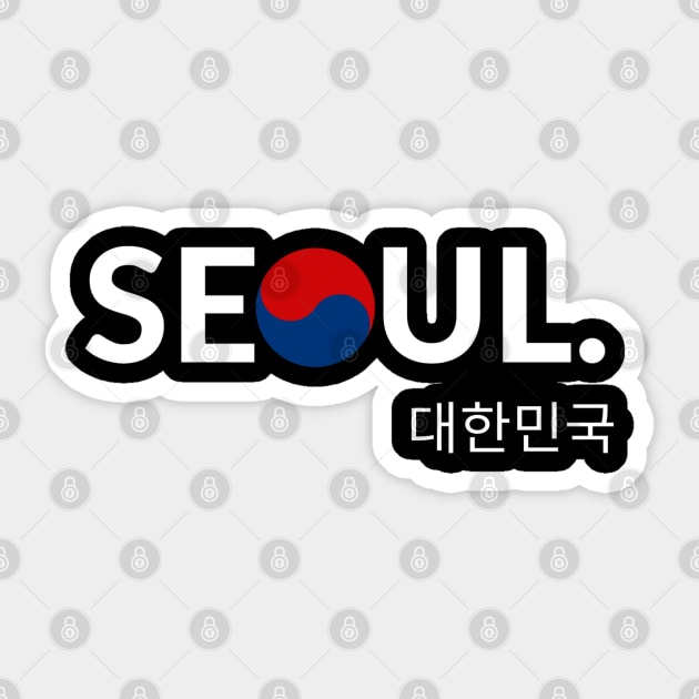 Seoul Sticker by deanbeckton